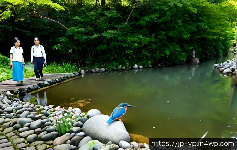하천 생태계 복원 프로젝트의 성공적인 실행 사례 - Photorealistic successful urban river ecosystem restoration in Japan, clear shallow stream with clea...