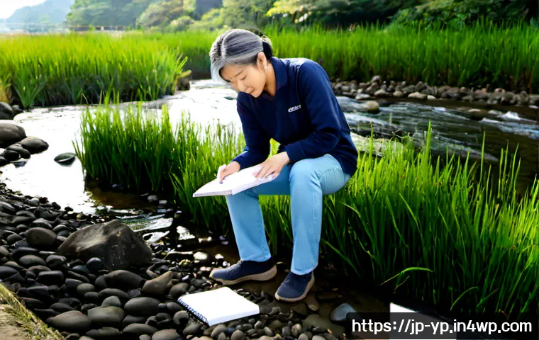 하천 생태계 복원 참여를 위한 기초 지식 공유 - Photorealistic community river restoration workshop in Japan, diverse adult volunteers and a knowled...